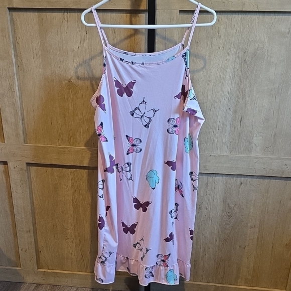 Source Unknown Other - (J51) Womans Sz 2XL Pink Butterfly Chemise